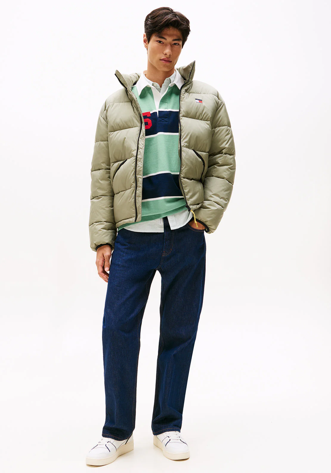 Tommy Jeans Vail Puffer Jacket - Utility Sage - Image 3