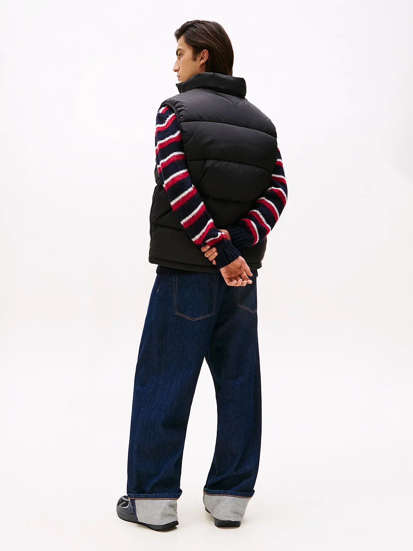 Tommy Jeans Vail Relaxed Puffer Gilet - Black - Image 3