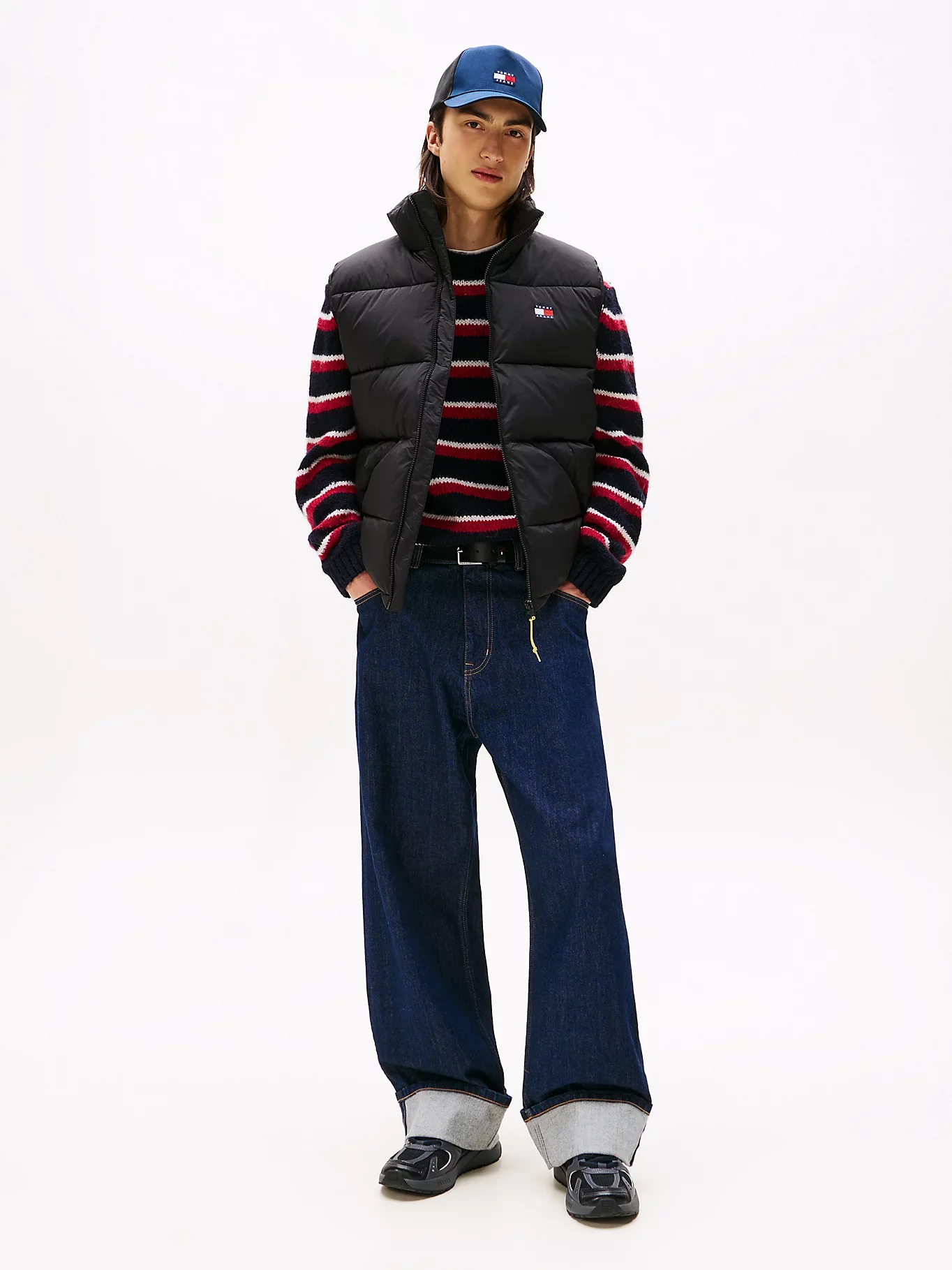 Tommy Jeans Vail Relaxed Puffer Gilet - Black - Image 4