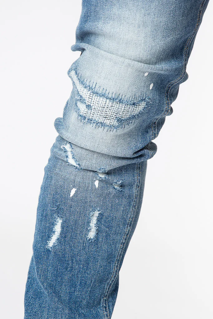 Valere Milano Marmo Jeans Mid Blue - Image 4
