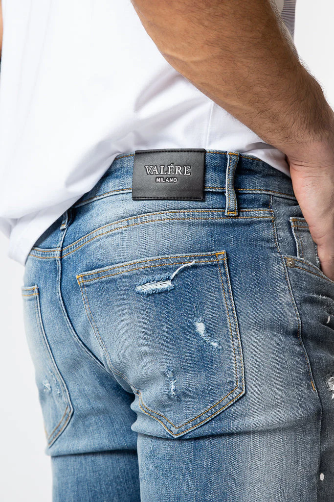 Valere Milano Marmo Jeans Mid Blue - Image 5