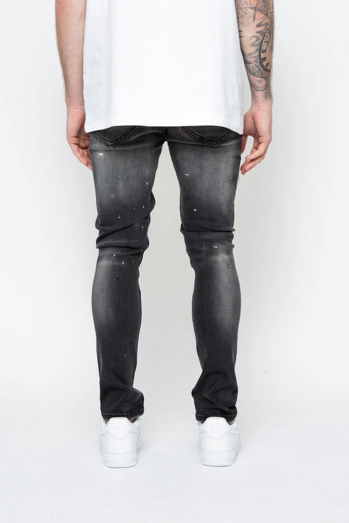 Valere Milano Monza Paint Jeans Black - Image 5
