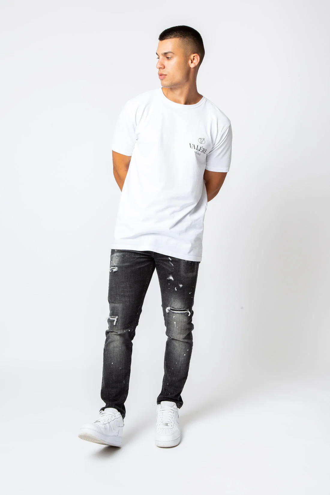Valere Milano Nero Jeans Washed Black - Image 2