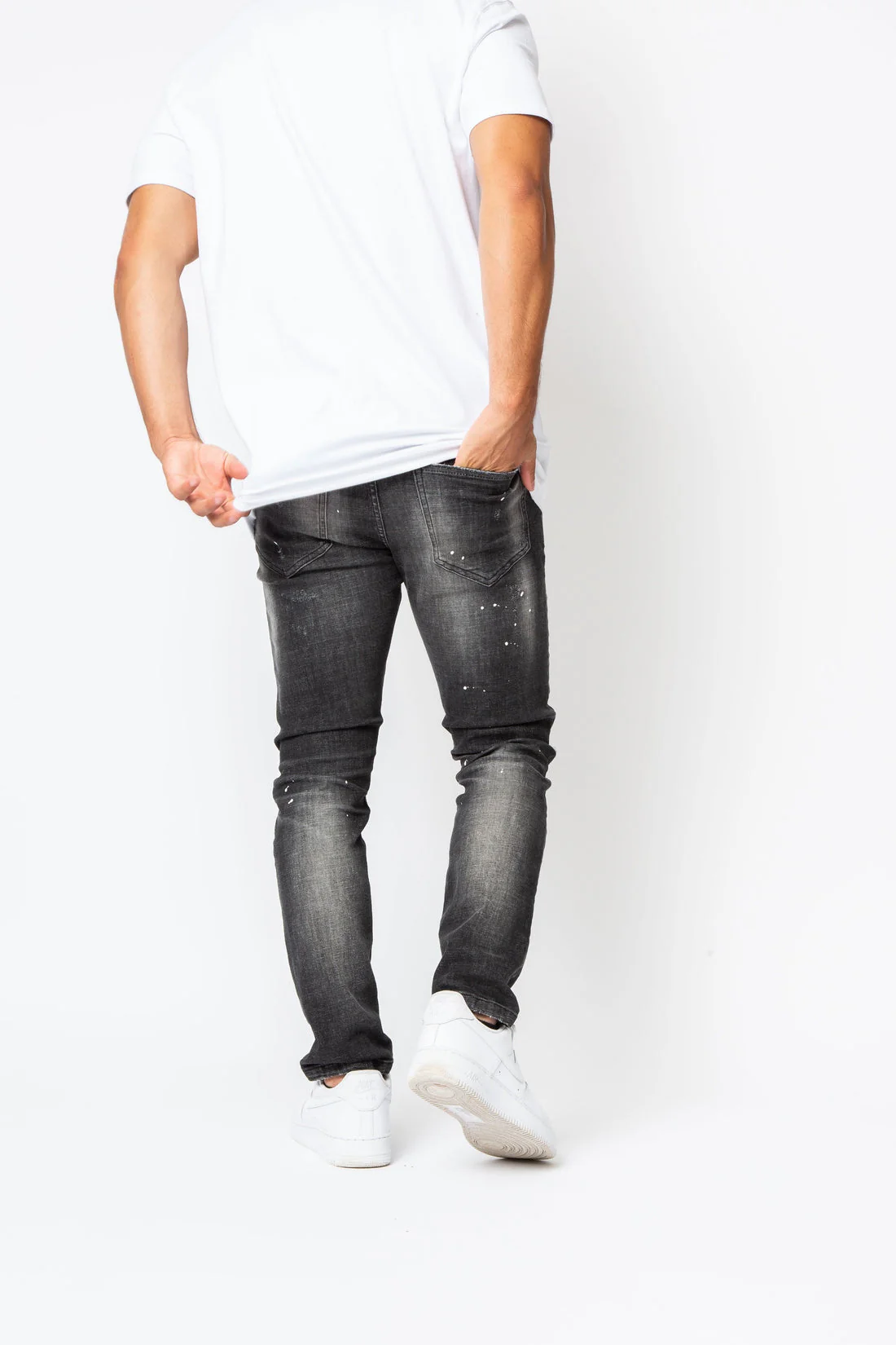 Valere Milano Nero Jeans Washed Black - Image 3
