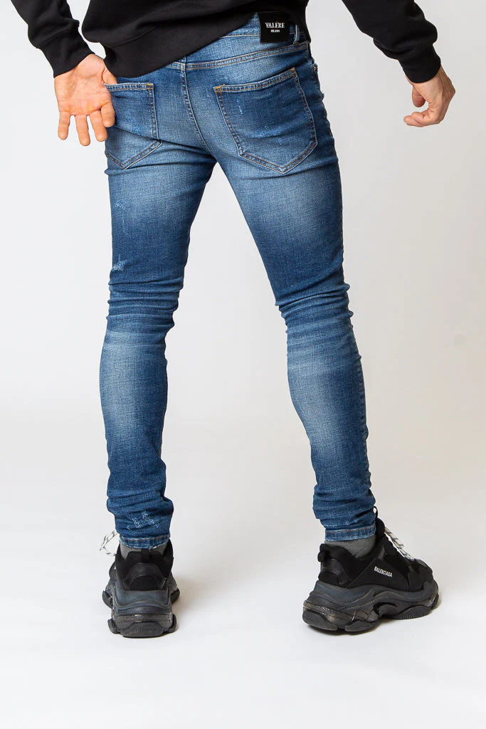 Valere Milano Tesoro Jeans Mid Blue - Image 3