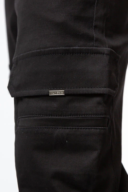 Valere Milano VM202 Armando Cargo Pants Black - Image 3