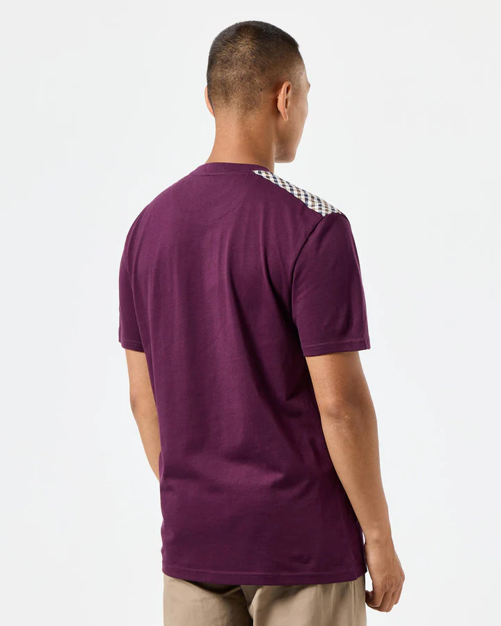 Weekend Offender Diaz T-shirt Acaiberry/Midhousecheck - Image 3