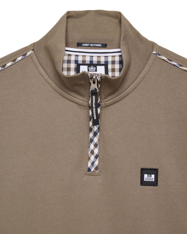 Weekend Offender Matisa Sweatshirt Mocha/MidHouseCheck - Image 4