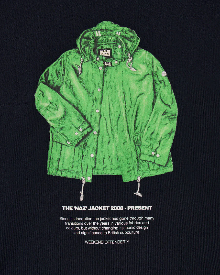 Weekend Offender PT1B03 Naz Tee Graphic T-Shirt - Navy - Image 4
