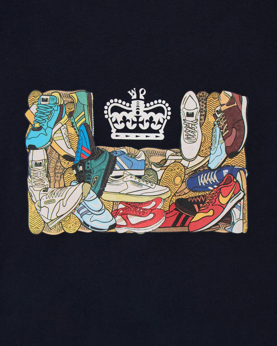 Weekend Offender PT1B06 D'arblay Graphic T-Shirt - Navy - Image 4