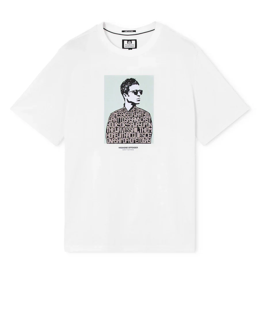 Weekend Offender PT1B08 Camden Graphic T-Shirt - White - Image 3