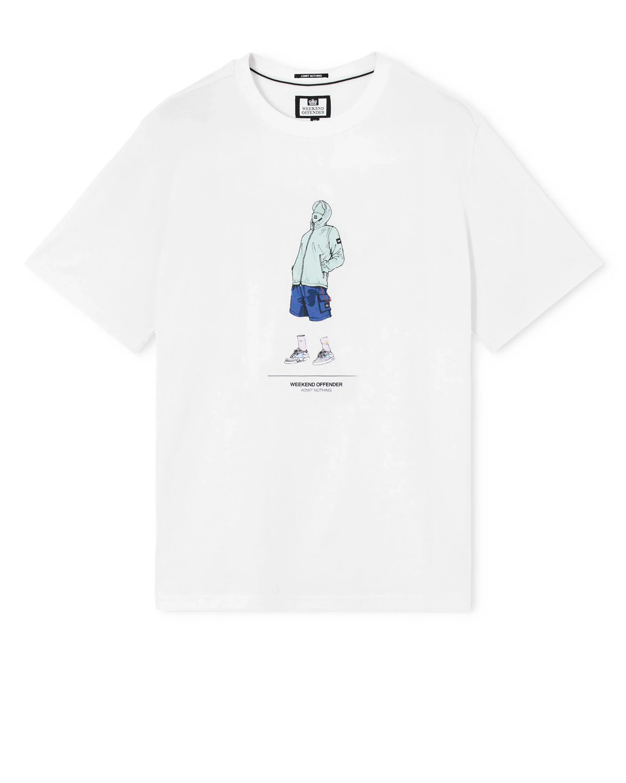 Weekend Offender PT1B16 Drarga Graphic T-Shirt - White - Image 3