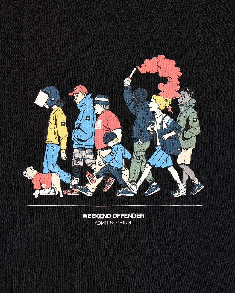 Weekend Offender PT1B10 Everyone Graphic T-Shirt - Black - Image 4