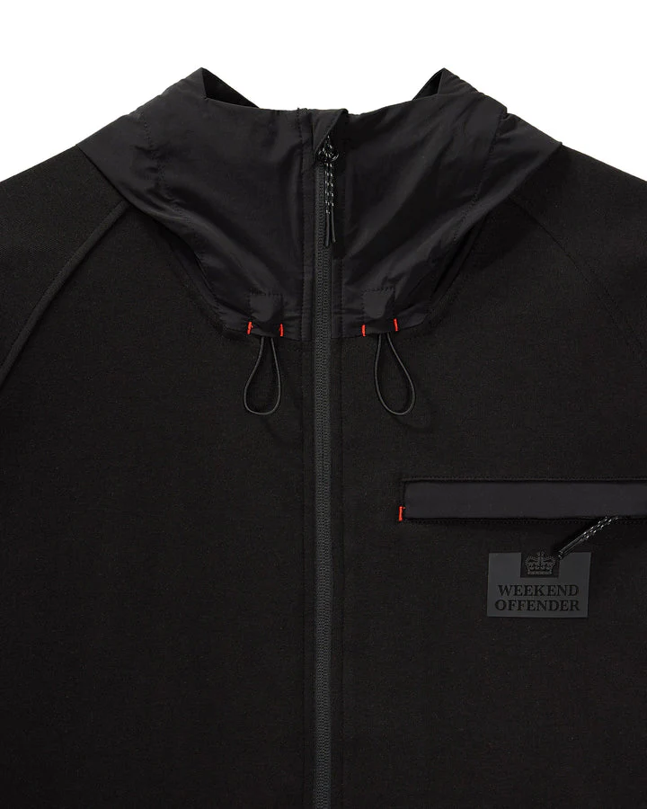 Weekend Offender Reutemann Zip Hoodie Black - Image 4