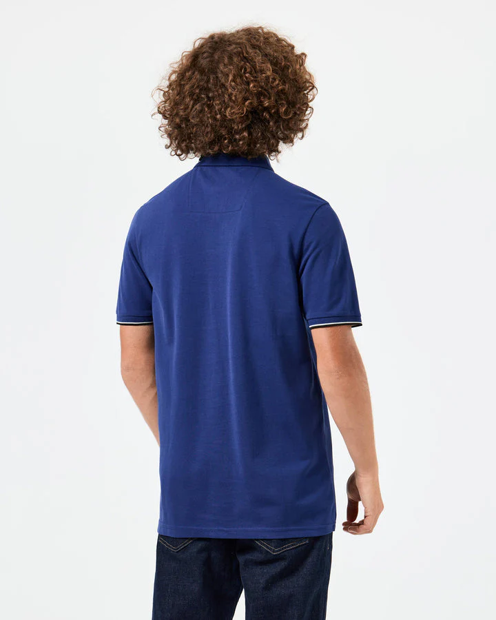 Weekend Offender Sakai Polo Bright Navy/Midhousecheck - Image 3