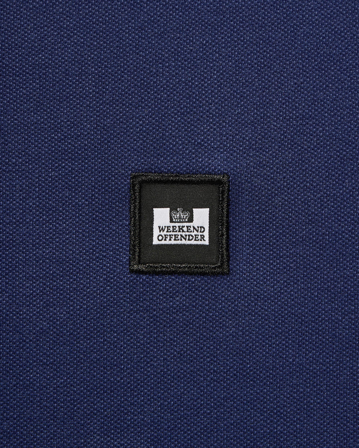 Weekend Offender Sakai Polo Bright Navy/Midhousecheck - Image 4