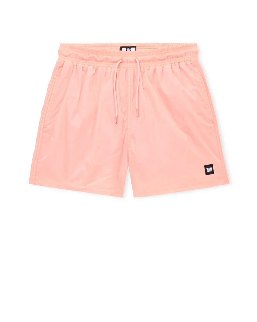 Weekend Offender ST1A03 Stacks Swim Shorts - Coral - Image 3