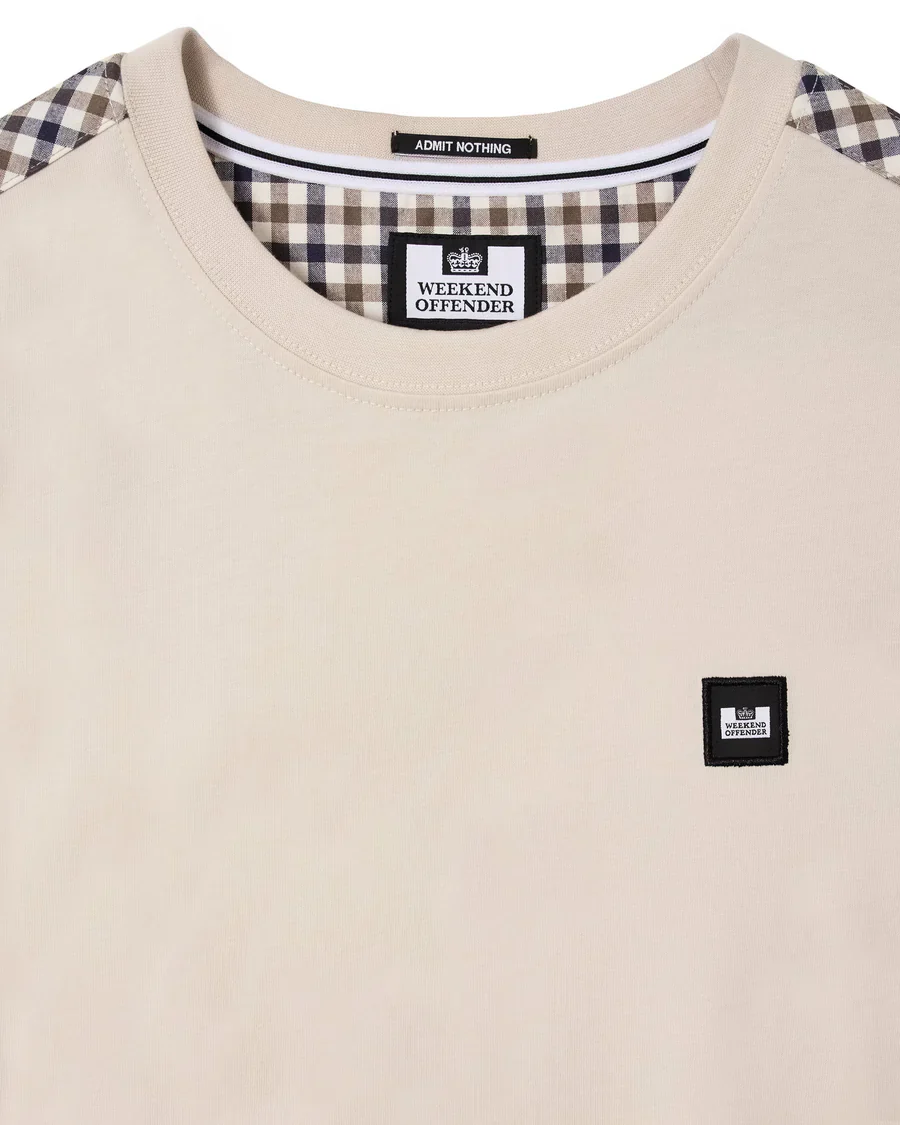 Weekend Offender TS1B04 Medea Mid House T-Shirt - Cement - Image 4